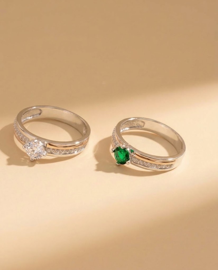 Anillo Dualidad Radiante en plata 925 — MARDAN JOYAS